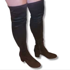 Unisa Womens Dedr LL Closed Toe Knee High Fashion Boots, Black. 9.5